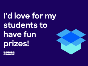 I'd love for my students to have fun prizes! - Donors Choose